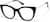 Angle view of Cat-Eye Glasses 7842421 in Black thumbnail