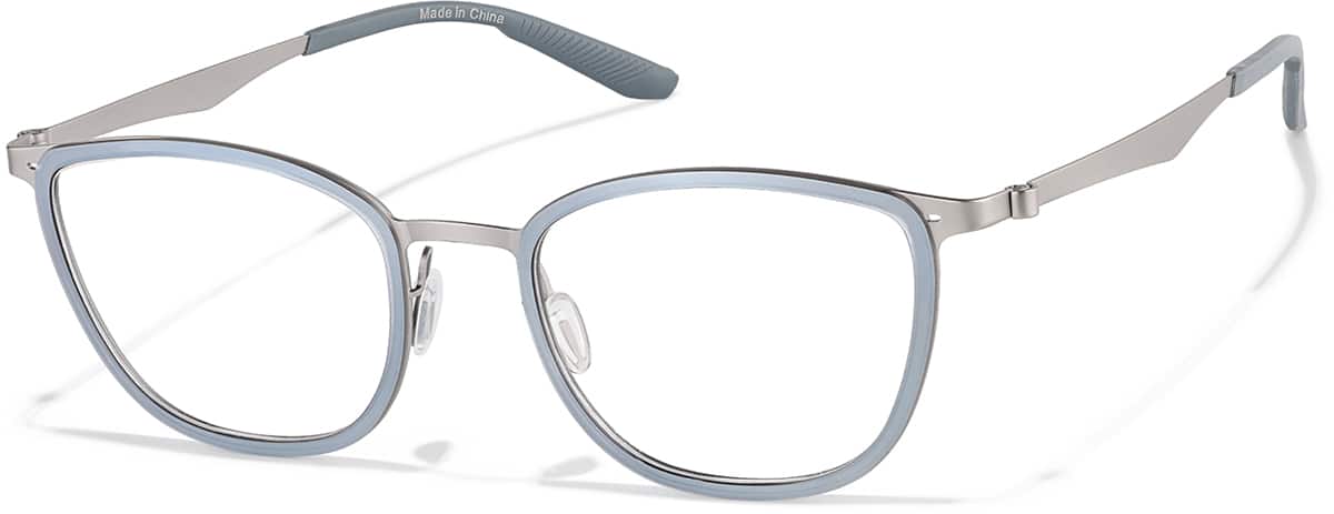 Angle view of Rectangle Glasses 7842512 in Gray
