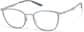 Angle view of Rectangle Glasses 7842512 in Gray thumbnail