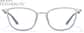 Front view of Rectangle Glasses 7842512 in Gray thumbnail