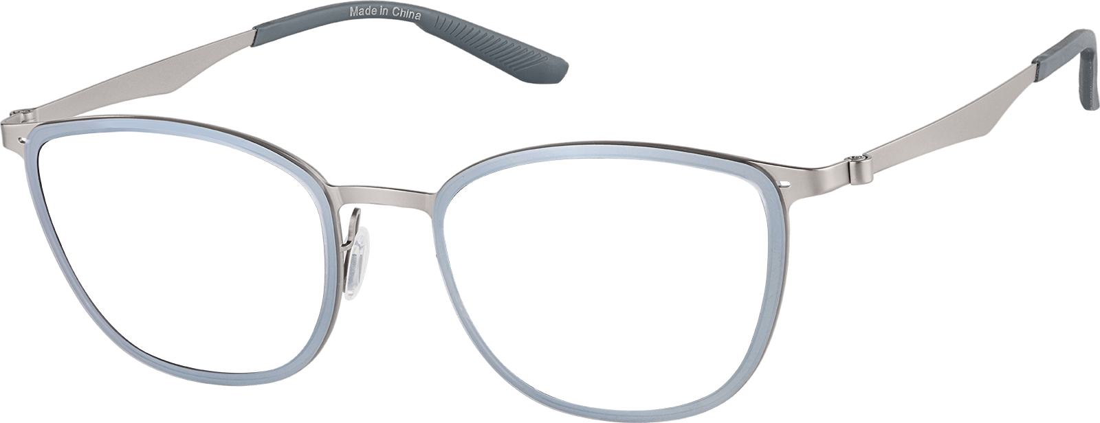 Zenni rectangle Rx sunglasses 201225 Yellow Zunnies - Rectangle Wrap-Around Sunglasses #1010122  main image 2