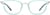 Front view of Rectangle Glasses 7842516 in Blue thumbnail