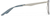 Side view of Rectangle Glasses 7842516 in Blue thumbnail