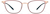 Front view of Rectangle Glasses 7842517 in Purple thumbnail