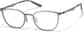 Angle view of Rectangle Glasses 7842612 in Gray thumbnail