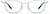 Front view of Rectangle Glasses 7842616 in Blue thumbnail
