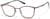 Angle view of Rectangle Glasses 7842618 in Red thumbnail