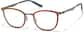 Angle view of Rectangle Glasses 7842618 in Red thumbnail