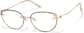 Angle view of Lightweight Cat-eye Glasses 7842825 in Tortoise thumbnail