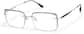 Angle view of Lightweight Rectangle Eyeglasses 7842915 in Taupe  thumbnail