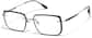 Angle view of Lightweight Rectangle Eyeglasses 7842921 in Black thumbnail