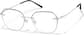 Angle view of Lightweight Geometric Eyeglasses 7843015 in Taupe  thumbnail
