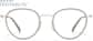 Front view of Round Eyeglasses 7843312 in Champagne thumbnail