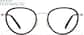 Front view of Round Eyeglasses 7843321 in Black thumbnail