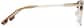 Side view of Capricorn Browline Eyeglasses 7843415 in Amber and Gold thumbnail