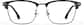 Front view of Capricorn Browline Eyeglasses 7843421 in Black thumbnail