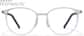 Front view of Round Glasses  7843511 in Silver thumbnail