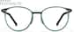 Front view of Round Glasses  7843524 in Green and Gunmetal thumbnail