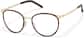 Angle view of Round Glasses  7843525 in Tortoise and Gold thumbnail