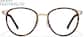 Front view of Round Glasses  7843525 in Tortoise and Gold thumbnail