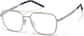 Angle view of Aviator Glasses 7843613 in Crystal and Gray thumbnail