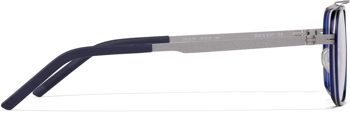 アネモネ Navy and Slate Aviator Glasses #7843616 | Zenni Optical