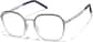 Angle view of Geometric Glasses 7843712 in Gray Ombre thumbnail