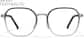 Front view of Geometric Glasses 7843712 in Gray Ombre thumbnail