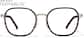 Front view of Geometric Glasses 7843725 in Tortoise and Gold thumbnail