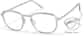 Angle view of Foldable Square Glasses 7843912 in Gray thumbnail