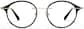 Front view of Lightweight Round Eyeglasses 7844021 in Black thumbnail