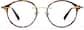 Front view of Lightweight Round Eyeglasses 7844025 in Tortoiseshell thumbnail
