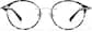 Front view of Lightweight Round Eyeglasses 7844039 in Black Tortoise  thumbnail