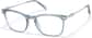 Angle view of Mixed Material Square Glasses 7844116 in Haze Blue  thumbnail