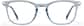 Front view of Mixed Material Square Glasses 7844116 in Haze Blue  thumbnail