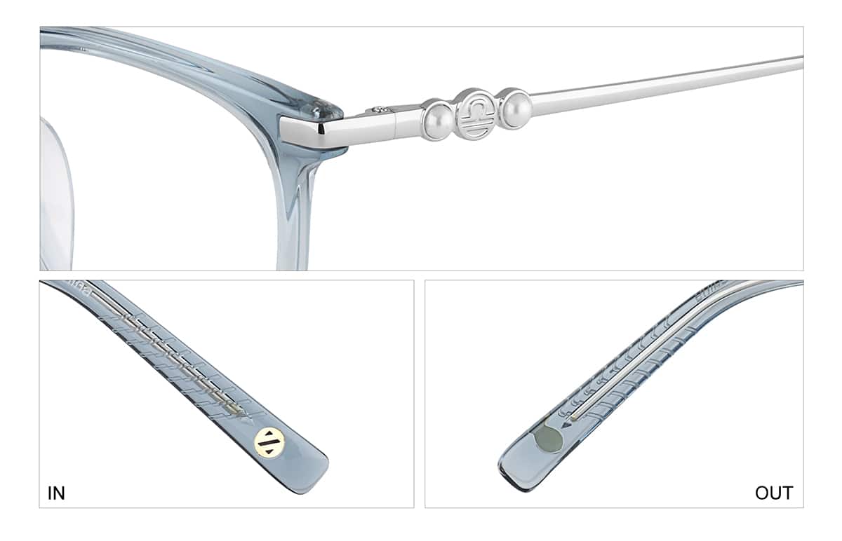 Image of Mixed Material Square Glasses