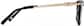 Side view of Mixed Material Square Glasses 7844121 in Black thumbnail