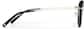 Side view of Cancer Zodiac Geometric Square Glasses 7844421 in Black  thumbnail