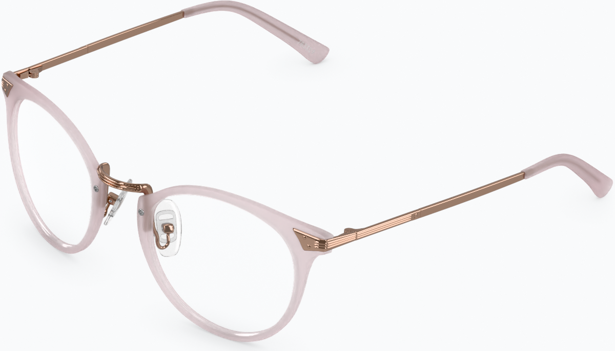 Angle view of Round Glasses 785319 in Pink thumbnail