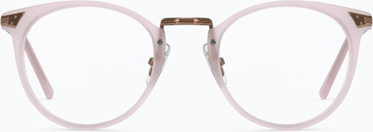Front view of Round Glasses 785319 in Pink thumbnail