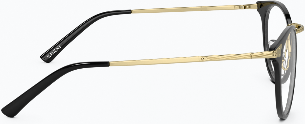 Side view of Round Glasses 785321 in Black thumbnail