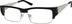 Rectangle Glasses 786321 in Black