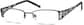 Angle view of Rectangle Glasses 790221 in Black thumbnail