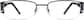 Front view of Rectangle Glasses 790221 in Black thumbnail