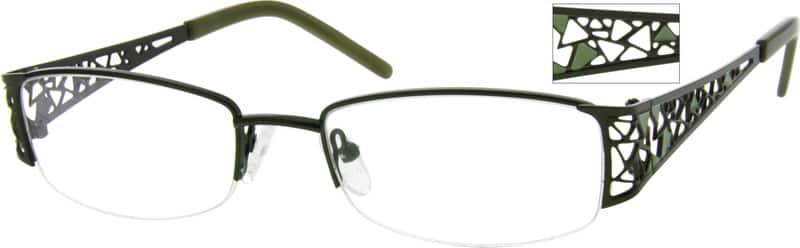れん①-2 Black Rectangle Glasses #790221 | Zenni Optical