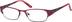 Rectangle Glasses 790318 in Red