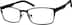 Rectangle Glasses 793621 in Black