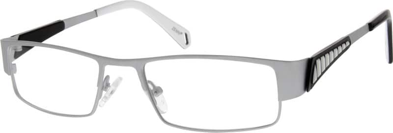 Silver Rectangle Glasses #793911 | Zenni Optical