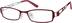 Rectangle Glasses 796518 in Red