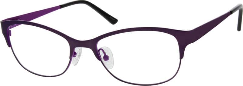 Angle view of Oval Glasses 797517 in Purple